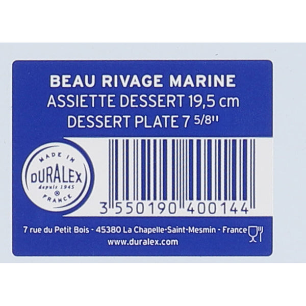 Dessertteller Duralex Beau rivage Ø 19,5 cm (48 Stück)