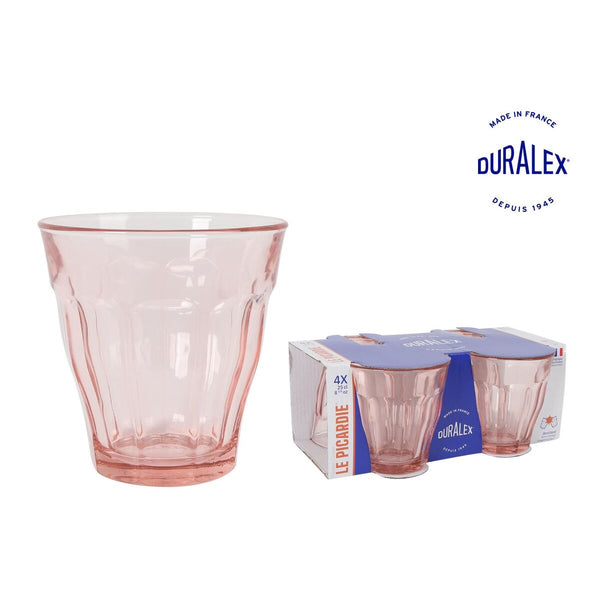 Gläserset Duralex Picardie Rosa 250 ml 4 Stücke (12 Stück)
