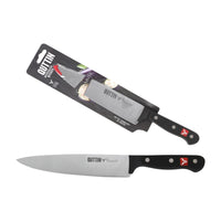 Küchenmesser Quttin SYBARITE Schwarz Silberfarben 20 cm (8 Stück)