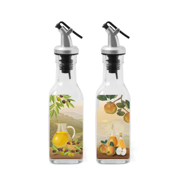 Gewürzset Anna Durchsichtig Silberfarben Glas ABS 170 ml 5 x 5 x 20 cm 2 Stücke (24 Stück)