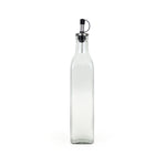 Ölfläschchen Anna Durchsichtig Silberfarben Glas 0,5 L (24 Stück)