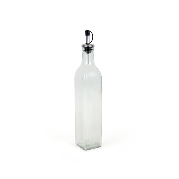 Ölfläschchen Anna Durchsichtig Silberfarben Glas 0,5 L (24 Stück)