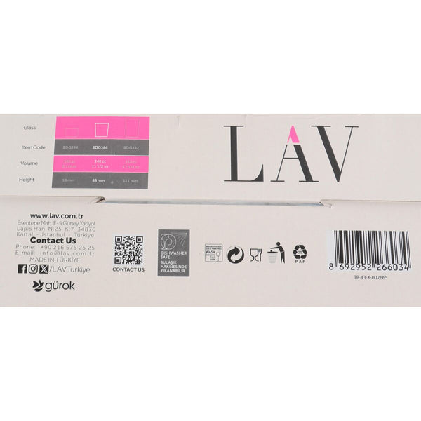 Bierglas LAV BDG386SB1578 4 Stücke (6 Stück)