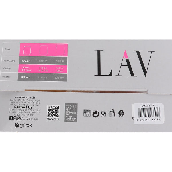 Gläserset LAV GAIA 4 Stücke (6 Stück)