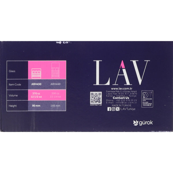 Gläserset LAV Archie 0,37 L 6 Stücke (4 Stück)