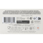 Lunchbox hermetisch MasterChef Grau Durchsichtig rechteckig 630 ml (6 Stück)