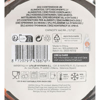 Lunchbox hermetisch MasterChef Grau Durchsichtig kreisförmig 640 ml (6 Stück)
