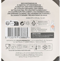 Lunchbox hermetisch MasterChef Grau Durchsichtig kreisförmig 970 ml (6 Stück)