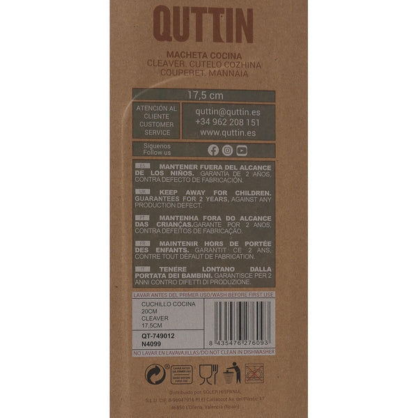 Küchenbeil Quttin Terra 17,5 cm (8 Stück)