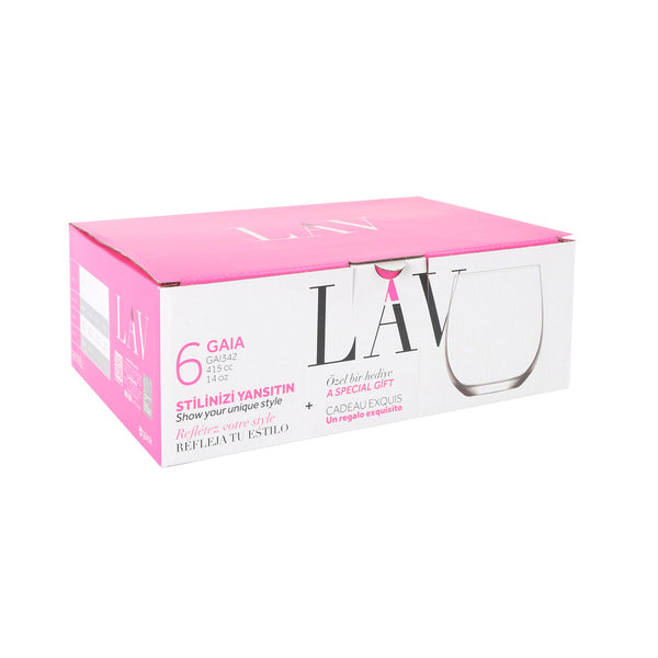 Gläserset LAV Gaia 415 ml 6 Stücke (8 Stück)