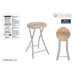 Hocker Confortime Holz Metall 30 x 30 x 46 cm (6 Stück)
