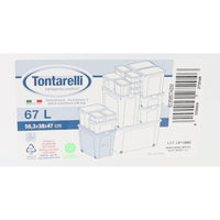 Aufbewahrungsbox mit Rädern Tontarelli 59 x 38'5 x 47'5 cm (4 Stück)