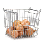 Mehrzweckkorb Confortime Grau Metall 32 x 27 x 23 cm (6 Stück)