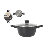 Topf mit Deckel MasterChef 24 cm (4 Stück)