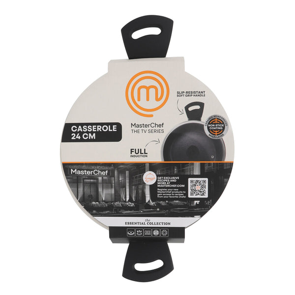 Topf mit Deckel MasterChef 24 cm (4 Stück)