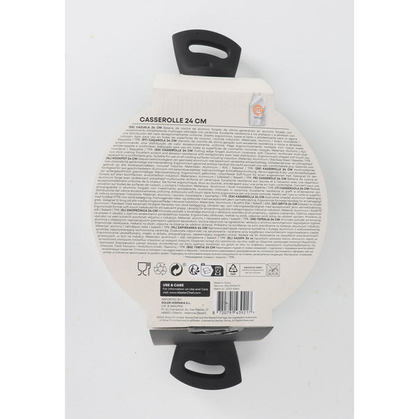Topf mit Deckel MasterChef 24 cm (4 Stück)