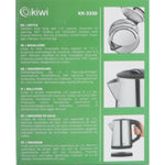 Wasserkocher Kiwi Stahl 1800 W 1,7 L (4 Stück)