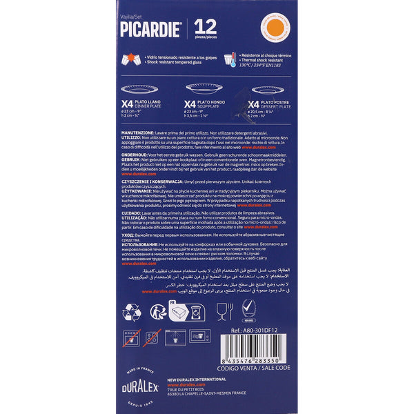 Geschirr Duralex Picardie 12 Stücke (2 Stück)