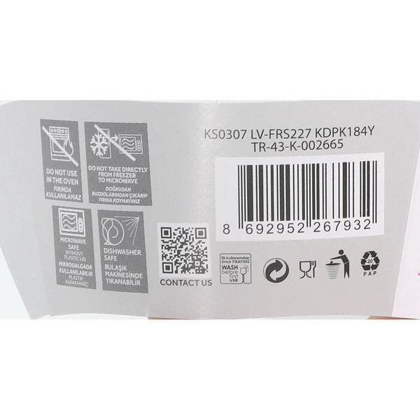 Lunchbox hermetisch LAV Blau Durchsichtig 375 ml (12 Stück)