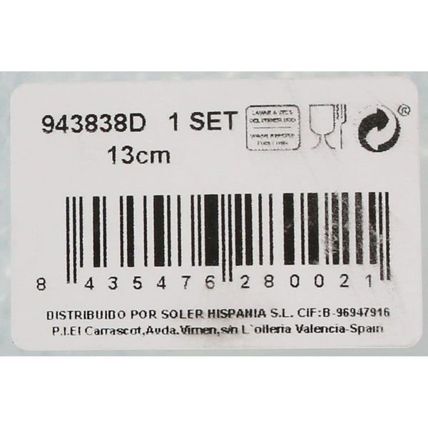 Satz für Appetithäppchen Inde Peonia 375 ml 13 x 5 cm 6 Stücke (2 Stück)