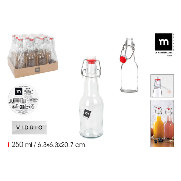 Glas-Flasche La Mediterránea 250 ml 0,25 L (24 Stück)