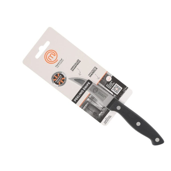 Schälmesser MasterChef Schwarz Silberfarben Edelstahl 7 cm (24 Stück)