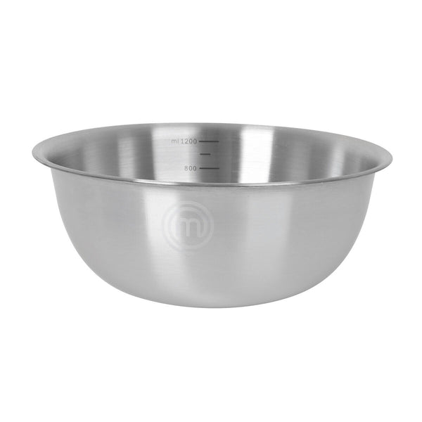 Schüssel MasterChef Edelstahl 1,2 L 19 x 7,5 cm (24 Stück)