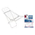 Faltbarer Wäscheständer 18 m Confortime Hibisco Silberfarben Metall 180 x 55 x 109 cm (6 Stück)