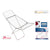 Faltbarer Wäscheständer 18 m Confortime Hibisco Silberfarben Metall 180 x 55 x 109 cm (6 Stück)