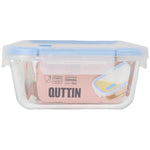 Lunchbox hermetisch Quttin Boho Durchsichtig rechteckig 1,5 L (6 Stück)