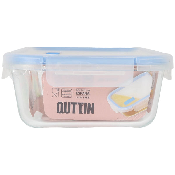 Lunchbox hermetisch Quttin Boho Durchsichtig rechteckig 1,5 L (6 Stück)
