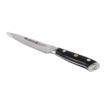 Küchenmesser Quttin Damaskus Schwarz Silberfarben 12 cm (2 Stück)