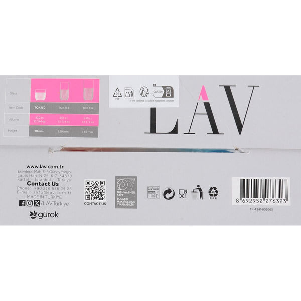 Gläserset LAV TOKYO 4 Stücke (6 Stück)