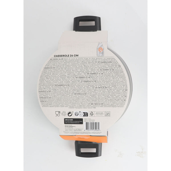 Topf mit Deckel MasterChef 24 cm 2,5 mm (4 Stück)