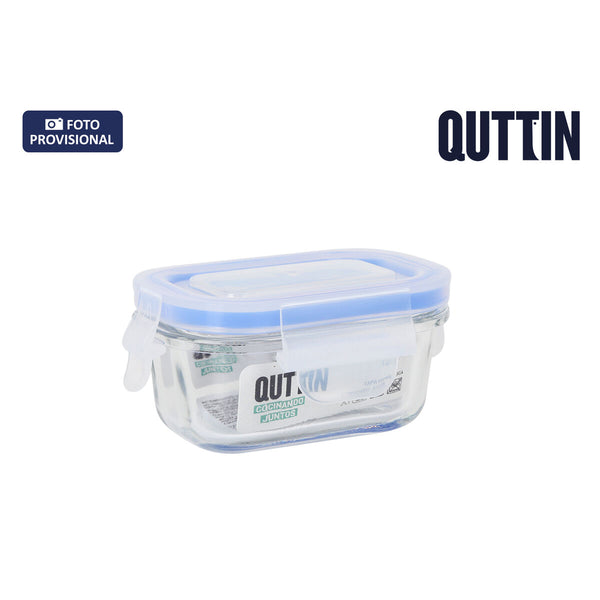 Lunchbox Inde Quttin rechteckig 120 ml 11 x 8 x 5,1 cm (24 Stück)