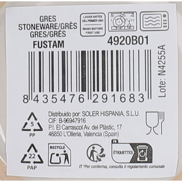 Suppenteller Inde Fustam ø 21 x 4 cm (18 Stück)