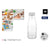 Glas-Flasche La Mediterránea Glas 1,5 L (6 Stück)