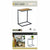Beistelltisch Confortime Braun Schwarz 40 x 25 x 50 cm (3 Stück)