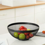 Obstschale Confortime Schwarz Metall 26 x 12,5 cm (12 Stück)