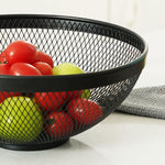 Obstschale Confortime Schwarz Metall 26 x 12,5 cm (12 Stück)