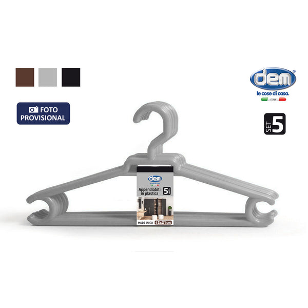 Aufhänger-Set Dem Colores Kunststoff 42 x 20 cm 5 Stücke (12 Stück)