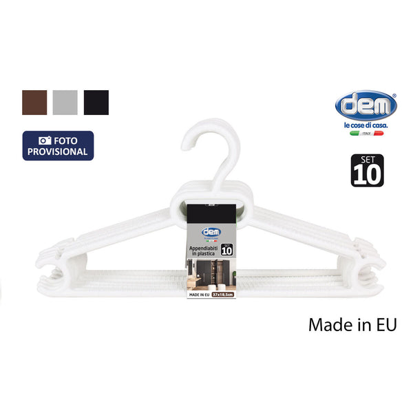 Aufhänger-Set Dem Colores Kunststoff 0,5 x 37 x 18,5 cm 10 Stücke (12 Stück)