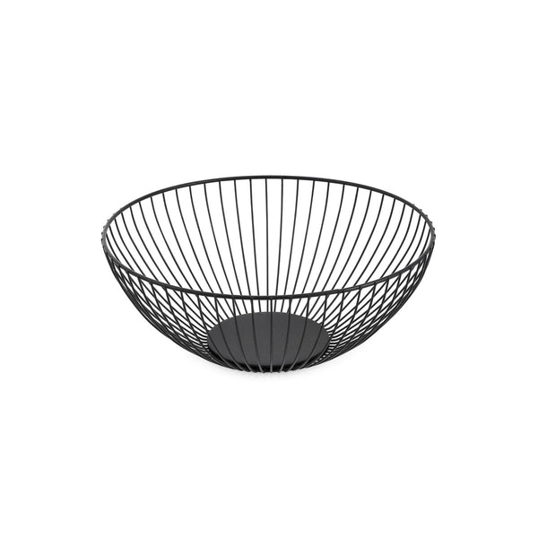 Obstschale Confortime Schwarz Metall 24,5 x 24,5 x 10 cm (12 Stück)