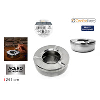 Aschenbecher Confortime Stahl 11 x 3 cm (24 Stück)