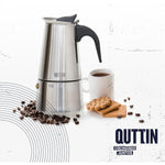 Italienische Kaffeemaschine Quttin 2 Kopper (6 Stück)