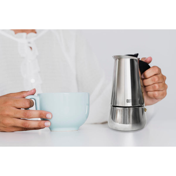 Italienische Kaffeemaschine Quttin 2 Kopper (6 Stück)