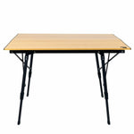 Table Klapptisch Aktive 90 x 70 x 57 cm Camping Schwarz Braun Aluminium