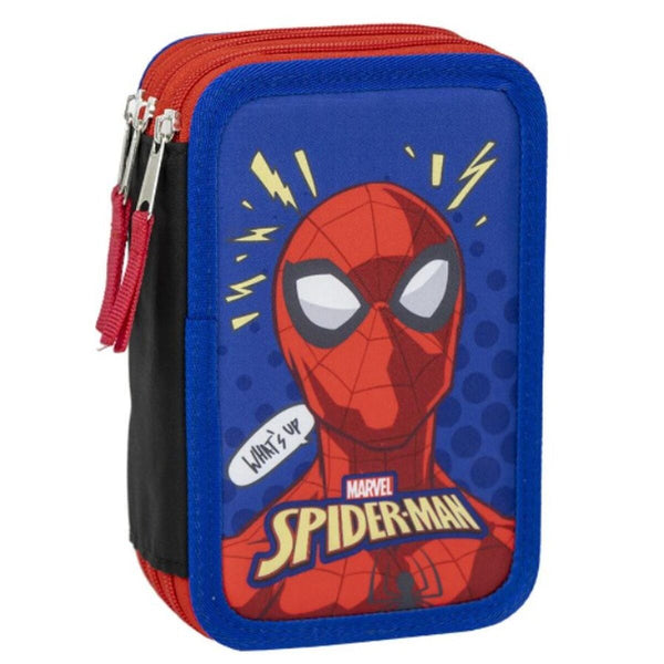 Dreifaches Federmäppchen Spider-Man