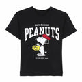 Herren Kurzarm-T-Shirt Snoopy Schwarz S