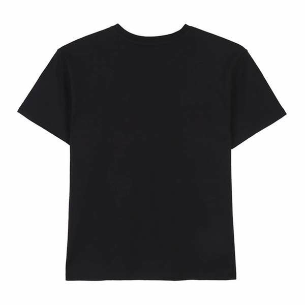 Herren Kurzarm-T-Shirt Snoopy Schwarz S